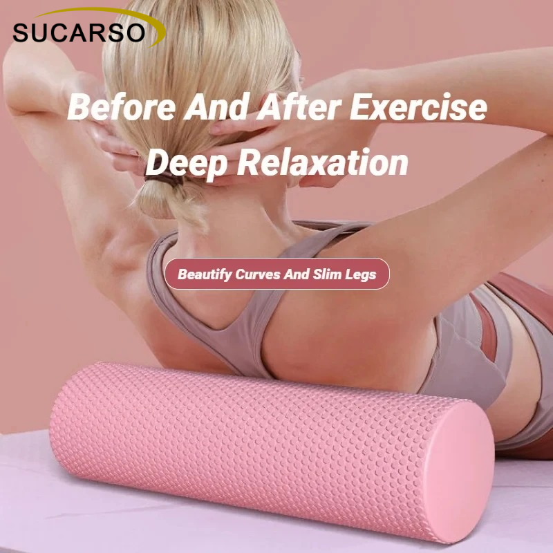 Yoga Fitness Massage - Rouleau en mousse texturée EVA 30x10cm
