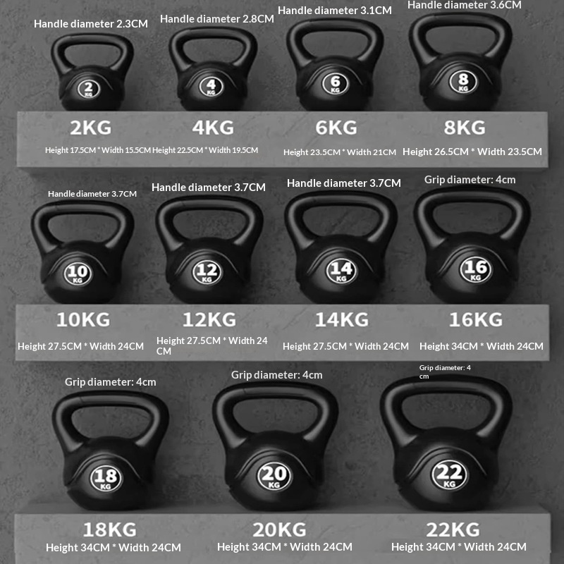 Kettlebell - 2026 Kettlebell de fitness réglable 8