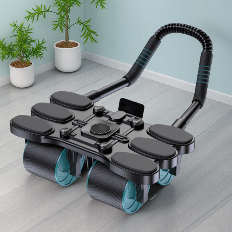 Ab Wheel Roller - Rouleau Abdominal à Quatre Roues avec