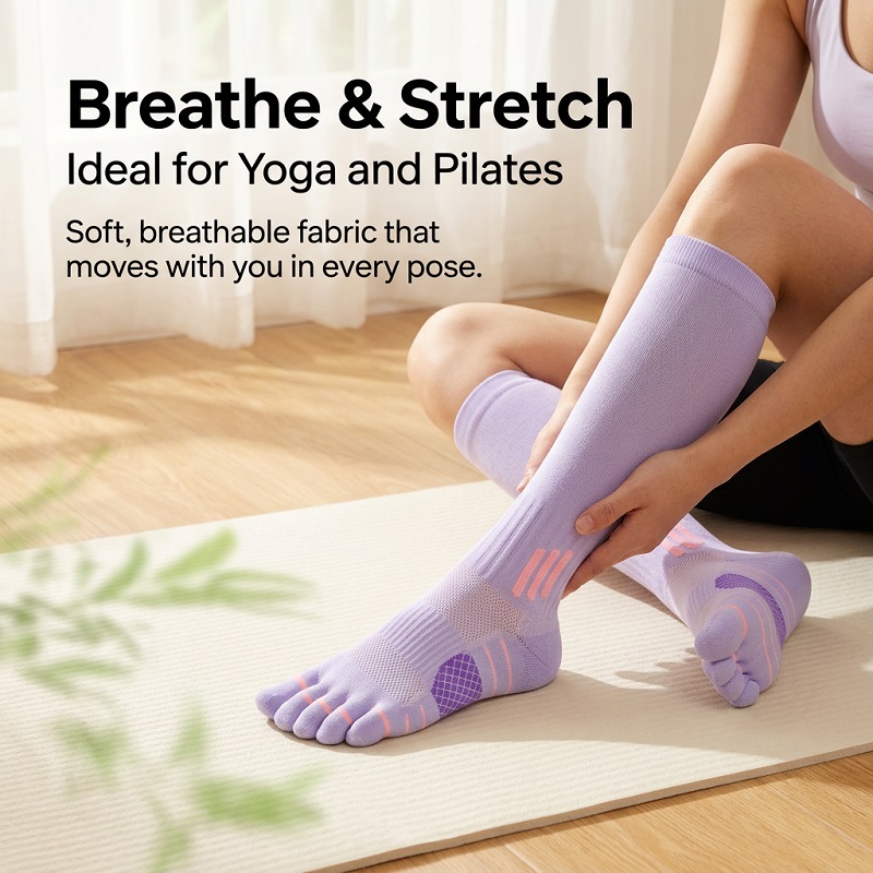 1/6 Paires de Chaussettes Long - Yoga For Fitness avis et prix