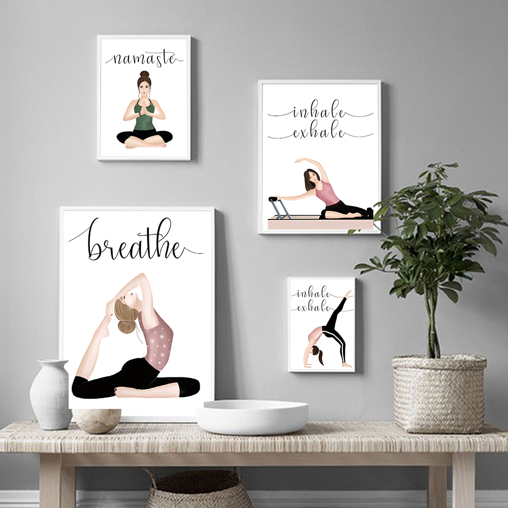 Affiche de Yoga Inspirez Expir - Yoga Fitness Quotes avis et prix