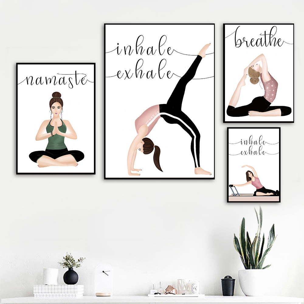 Affiche de Yoga Inspirez Expir - Yoga Fitness Quotes avis et prix