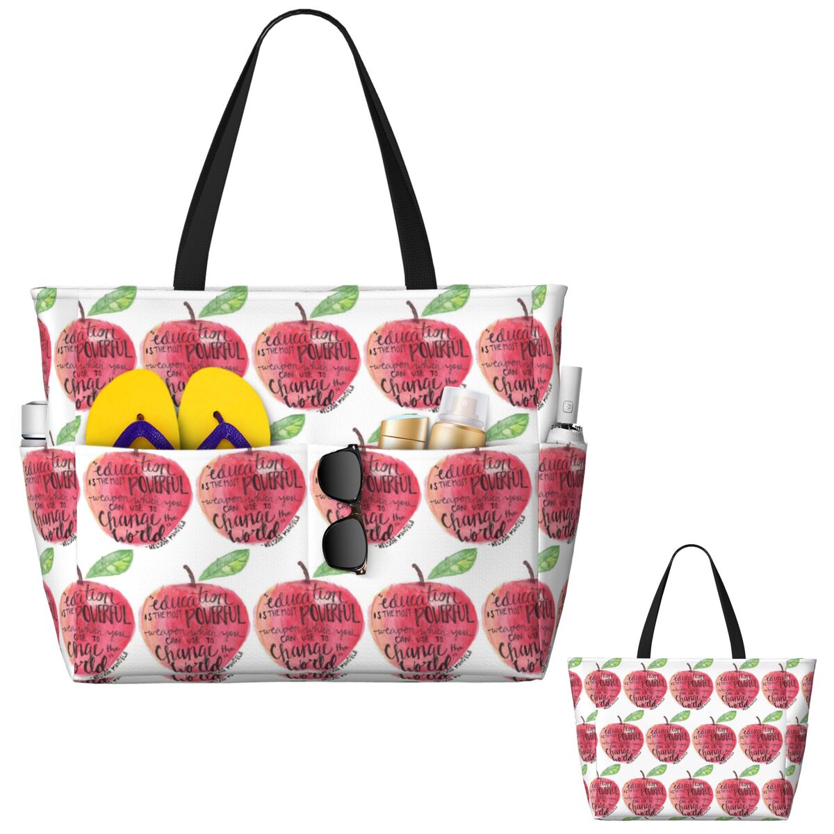 Sac fourre-tout de plage avec  - Yoga Fitness Quotes avis et prix