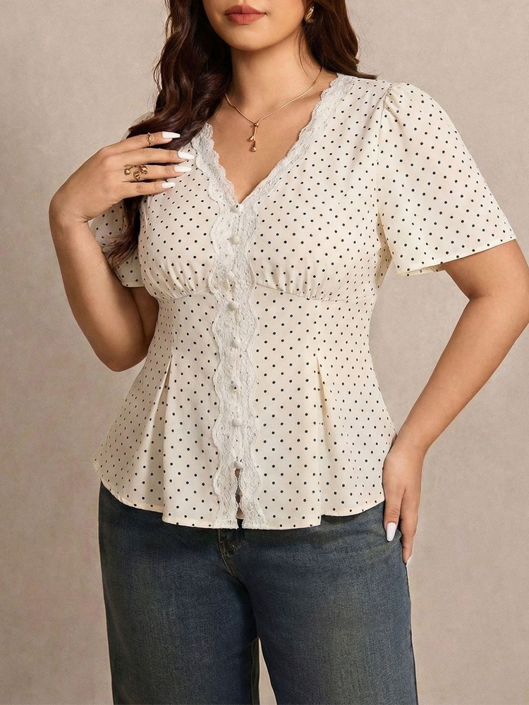 GIBSIE – Haut peplum à pois co - Waist Trainer Women avis et prix