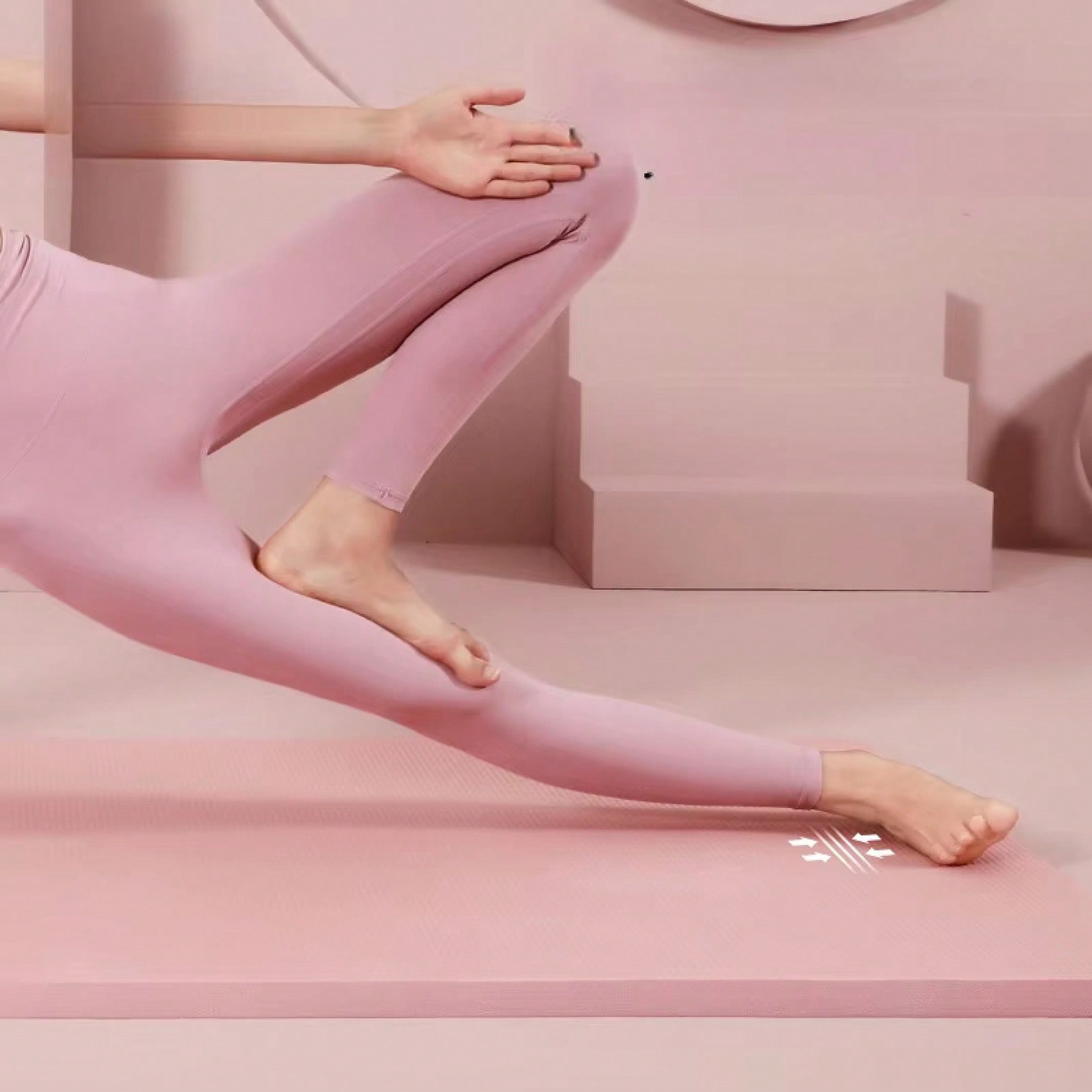 Tapis de yoga rose antidérapan - Yoga Daily Fitness avis et prix